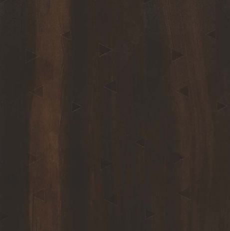 Brown wood grain laminate with textured finish and triangular pattern, showing wood-like appearance and subtle texture