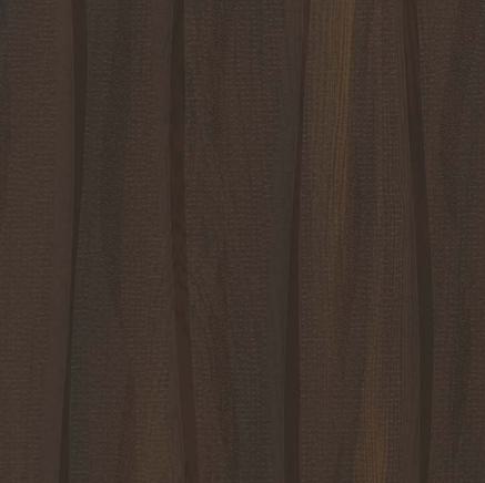 Brown wood grain laminate with textured finish and visible wood pattern and vertical planks.