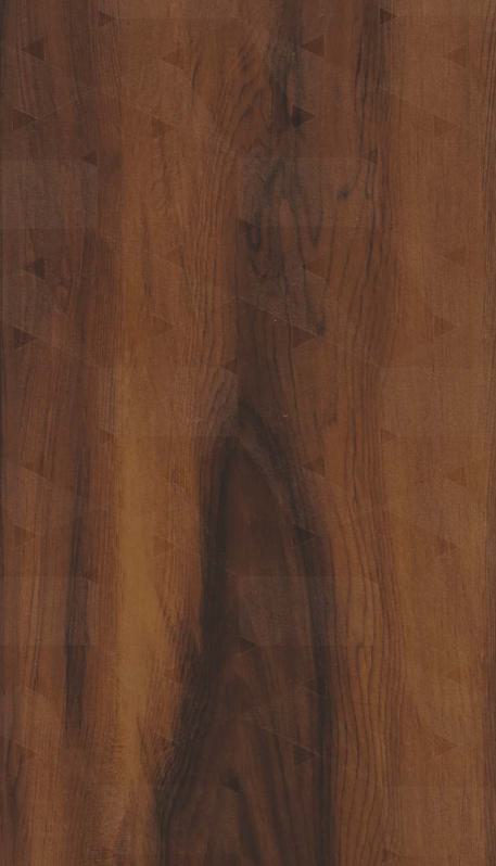 Brown wood grain laminate with textured finish and visible wood pattern and grain details.