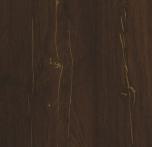 Brown rustic wood laminate with suede finish, visible wood grain texture and dark brown color variation.