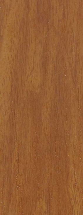 Brown wood grain laminate with texture finish and vertical grain pattern, showcasing wood appearance and laminate details.