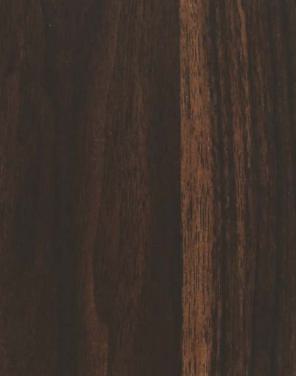 Brown wood grain laminate with suede finish and dark brown texture, showing wood pattern and subtle sheen variation