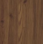 Brown wood grain laminate with suede finish and visible wood texture and knots