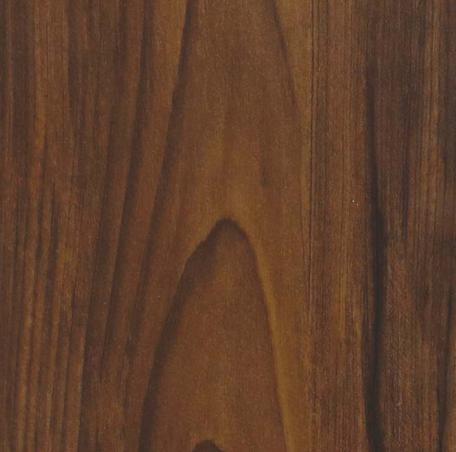 Brown wood grain laminate with suede finish, showing wood texture and pattern details.