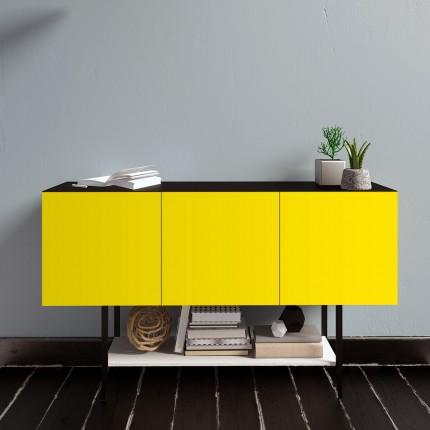 Chalk Yellow Plain Laminate 8x4 ft High Gloss 1 mm - 174 SMR