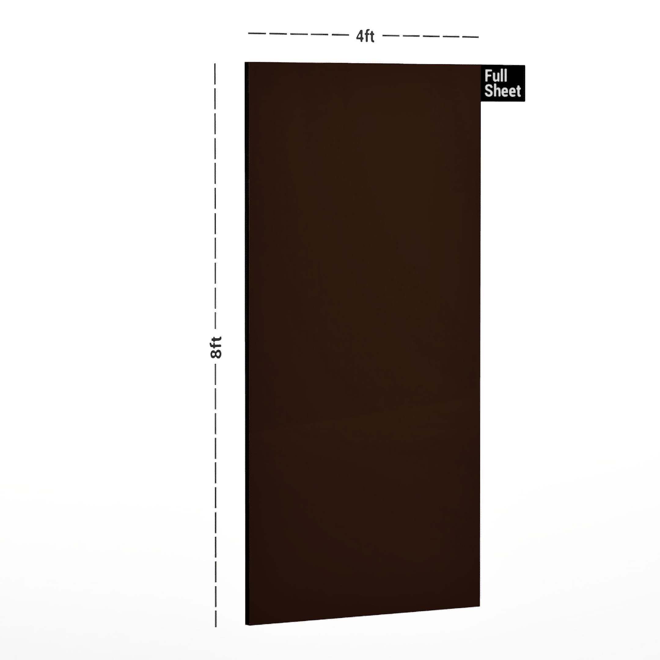 Chocolate Plain Laminate 8x4 ft Suede 1 mm - 174 SU