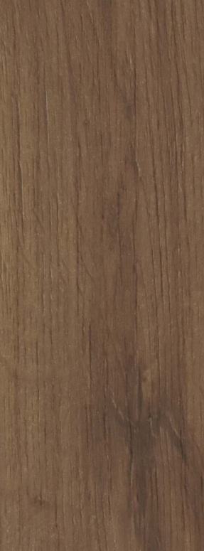 Brown wood grain laminate with textured finish and visible wood pattern and grain details