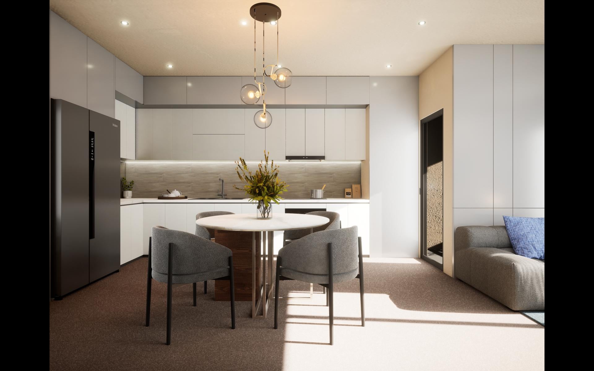 Smoke White Plain Laminate 8x4 ft High Gloss 0.8 mm - 175 MG