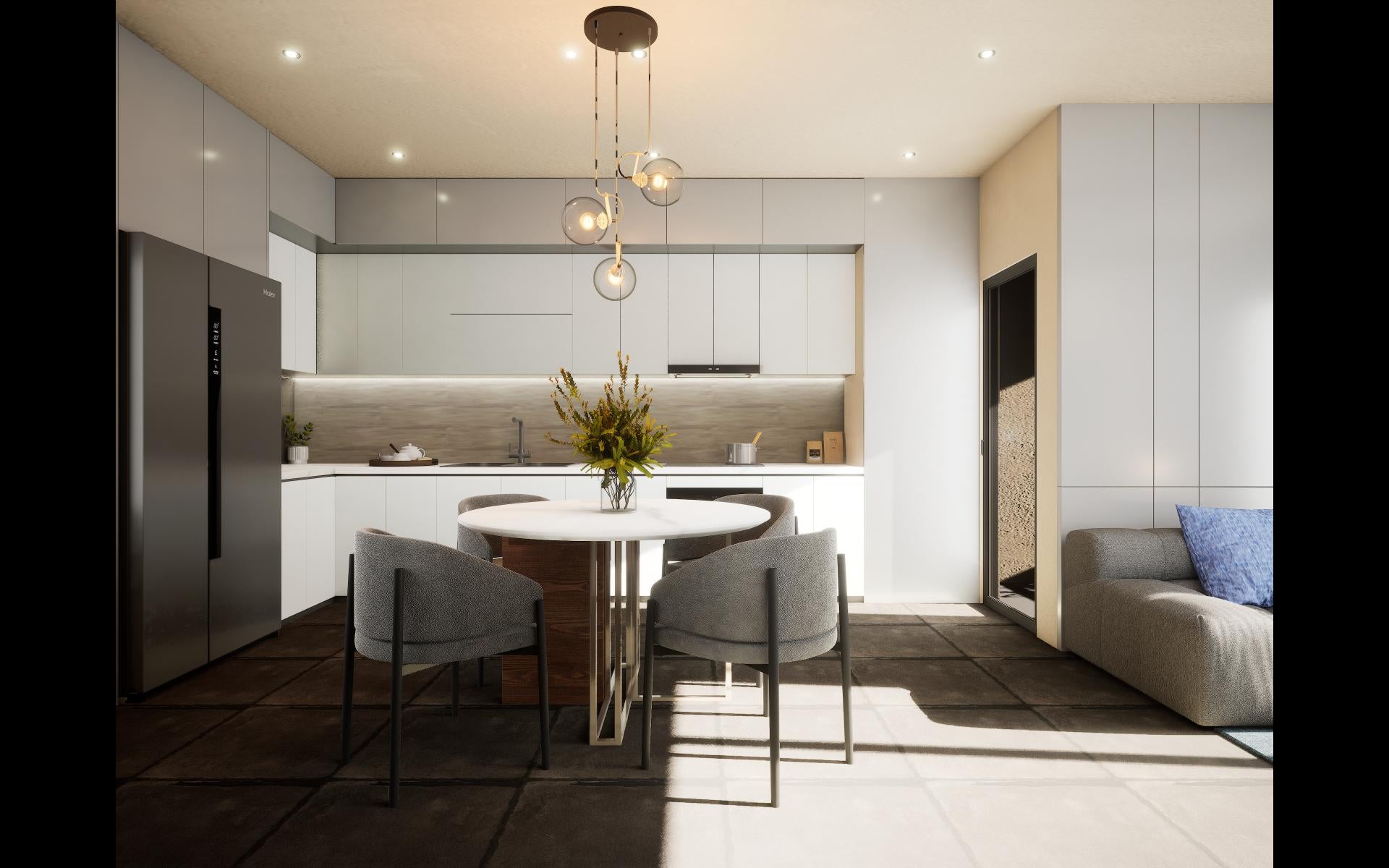 Smoke White Plain Laminate 8x4 ft High Gloss 0.8 mm - 175 TG