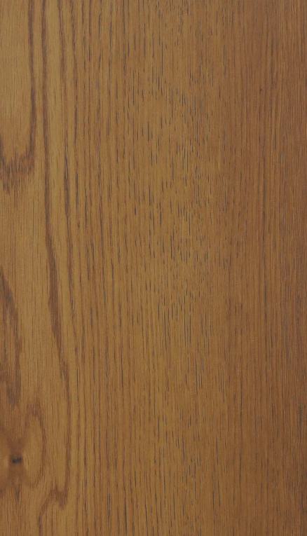 Brown wood grain laminate with textured finish and visible wood pattern and knots.