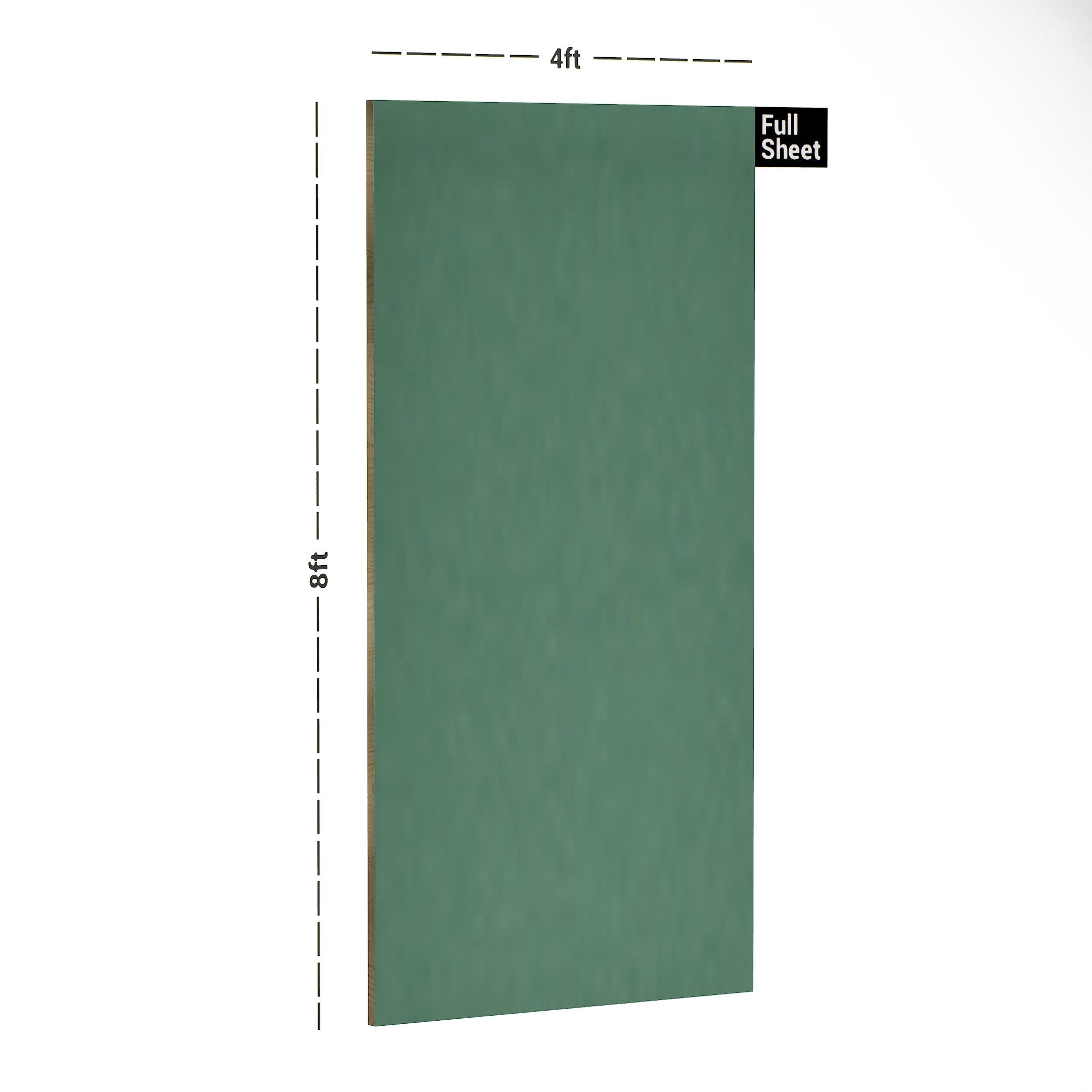 Moss Green Plain Laminate 8x4 ft Suede 1 mm - 177 SF