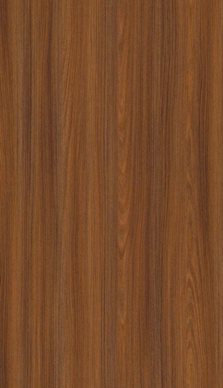 Brown wood grain laminate with textured finish and vertical wood pattern, showing natural grain details and texture
