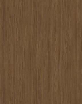 Brown wood grain laminate with textured finish and vertical wood pattern, showing natural grain details and subtle texture