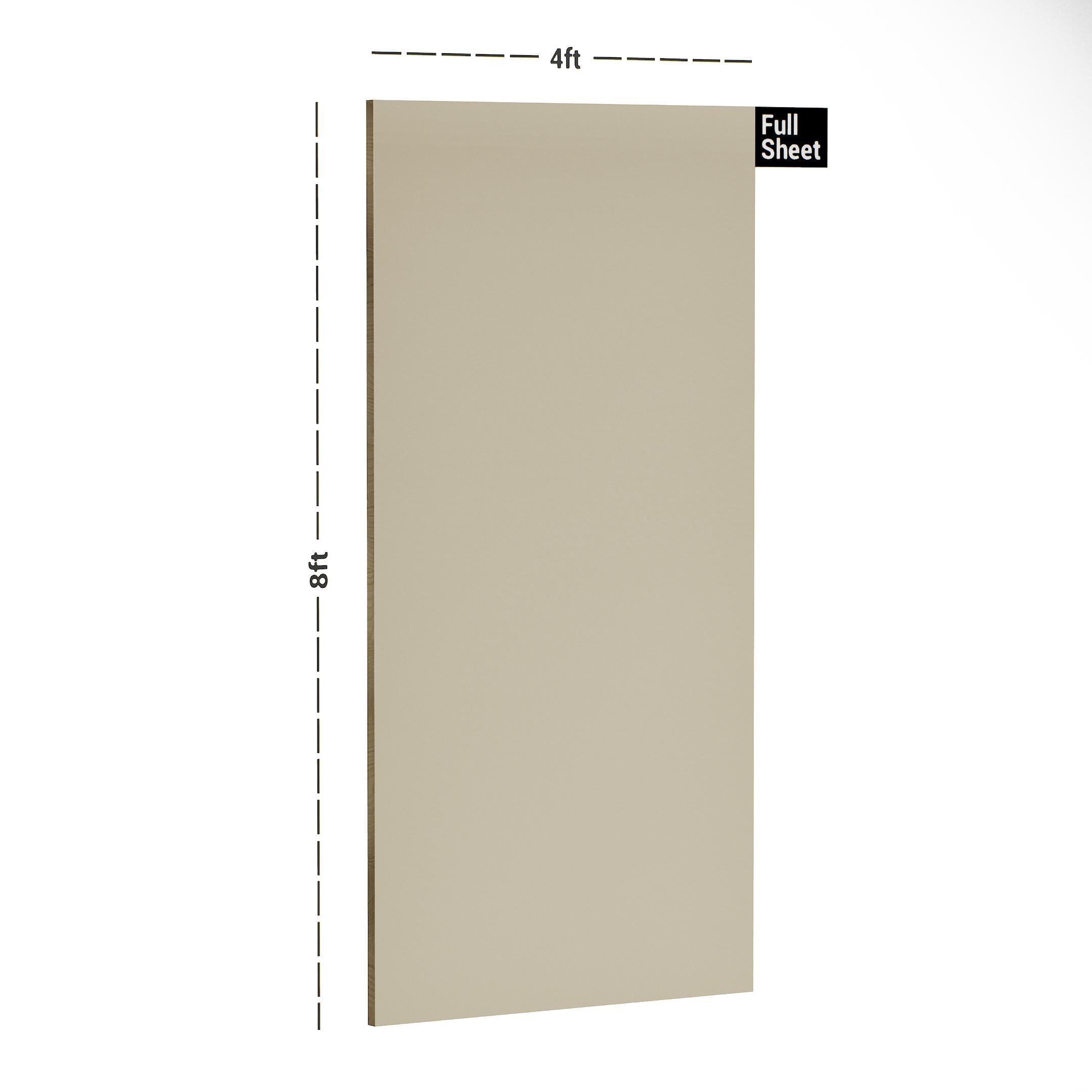 Golden beige Plain Laminate 8x4 ft High Gloss 1 mm - 179 HG