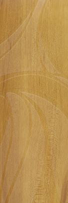 Brown wood grain laminate with textured finish and leaf pattern, showing wood texture and grain details.