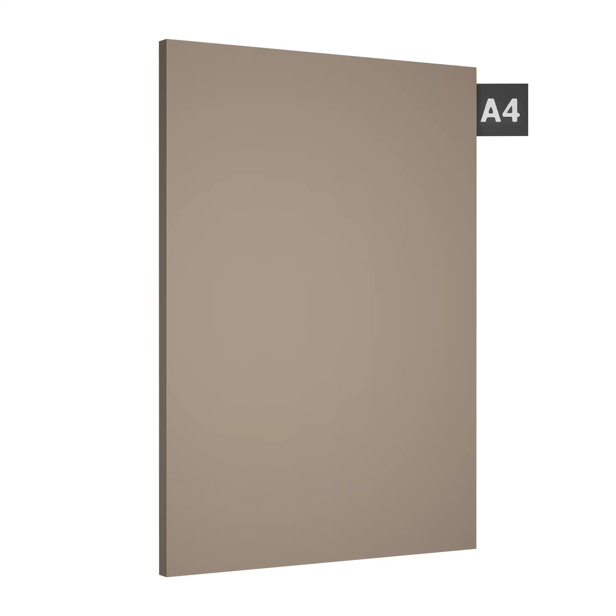 Taupe Brown Plain Laminate 8x4 ft High Gloss 1 mm - 183 TG