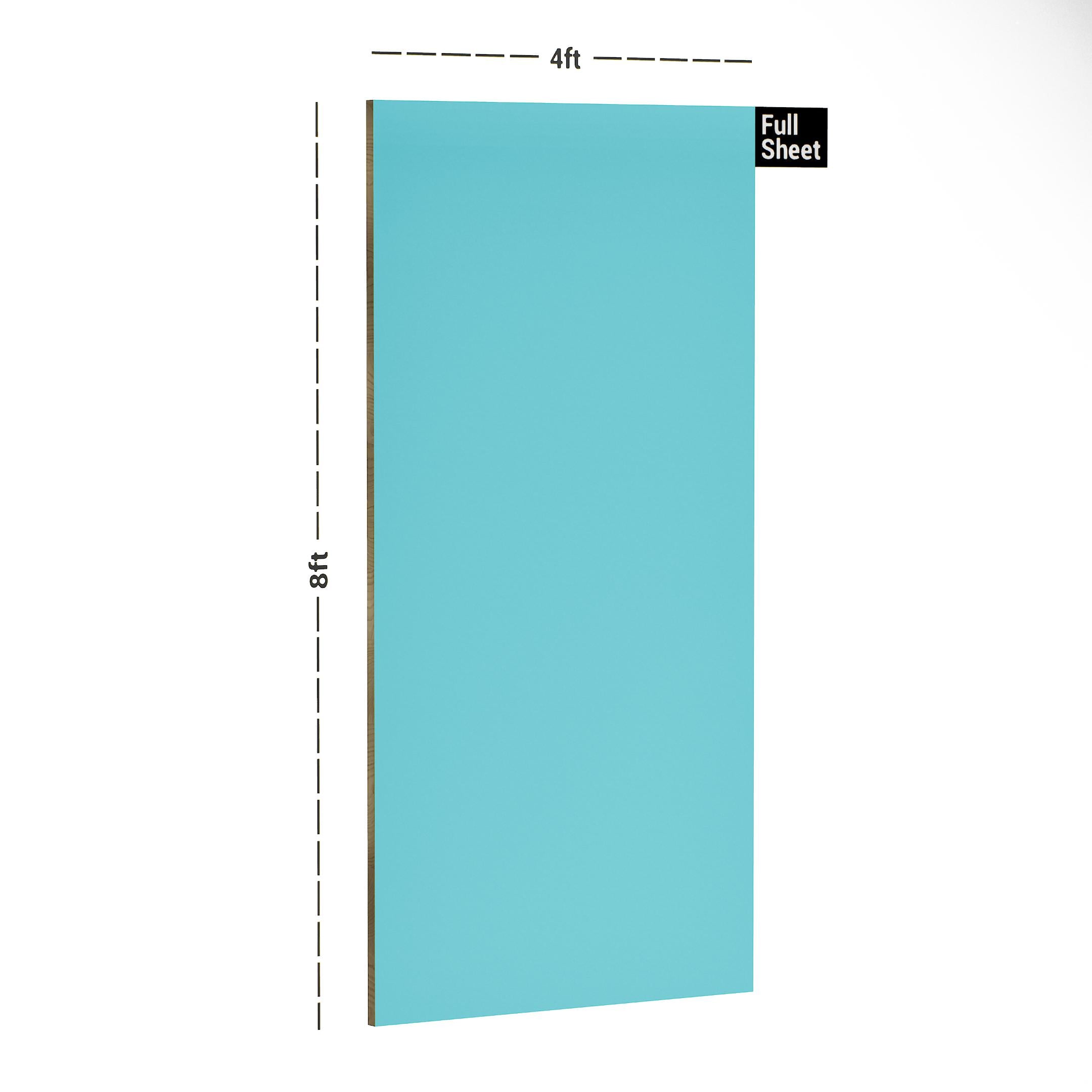 Sky Blue Plain Laminate 8x4 ft Suede 1 mm - 184 SF