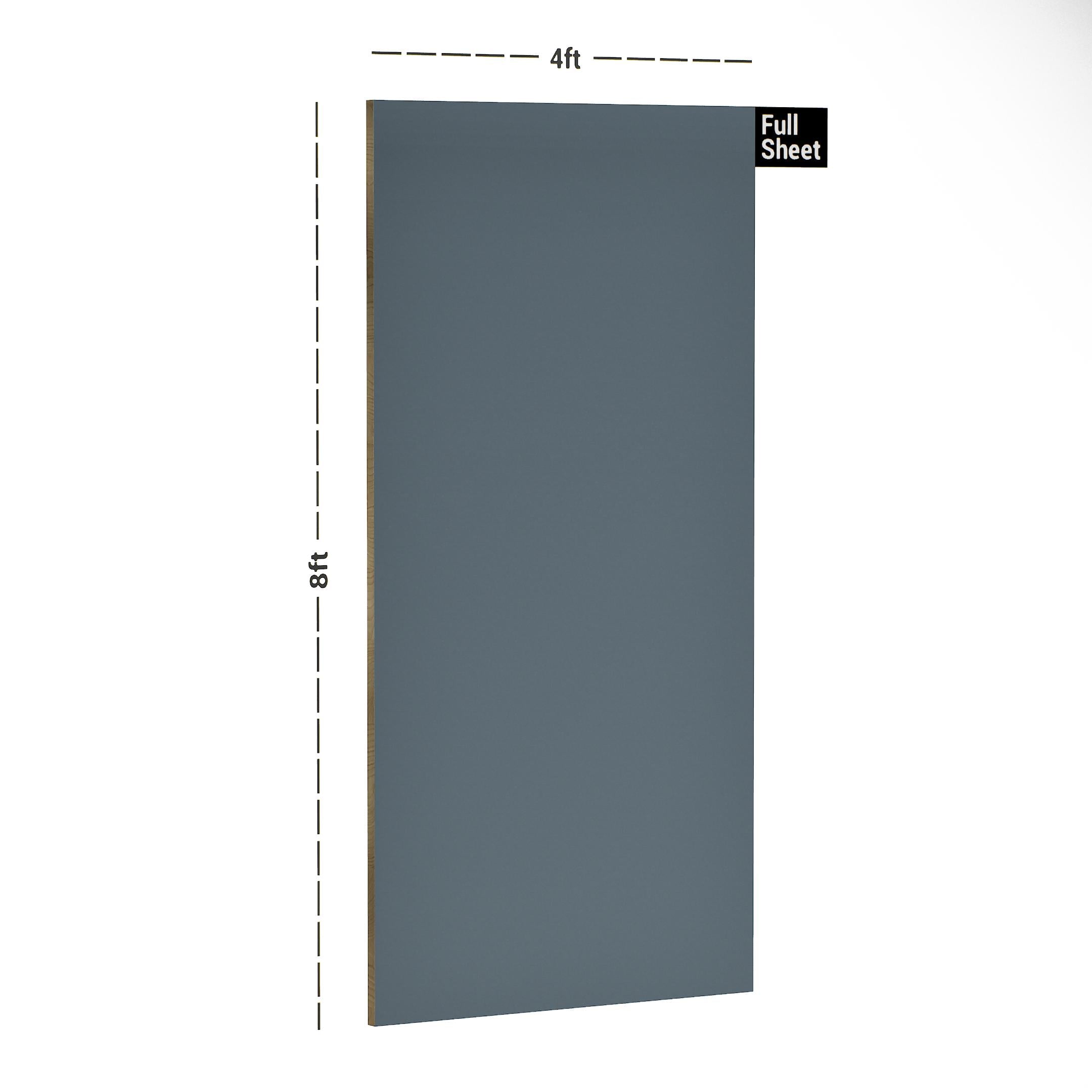 Charcoal Grey Plain Laminate 8x4 ft Super Matte 1 mm - 186 SMT