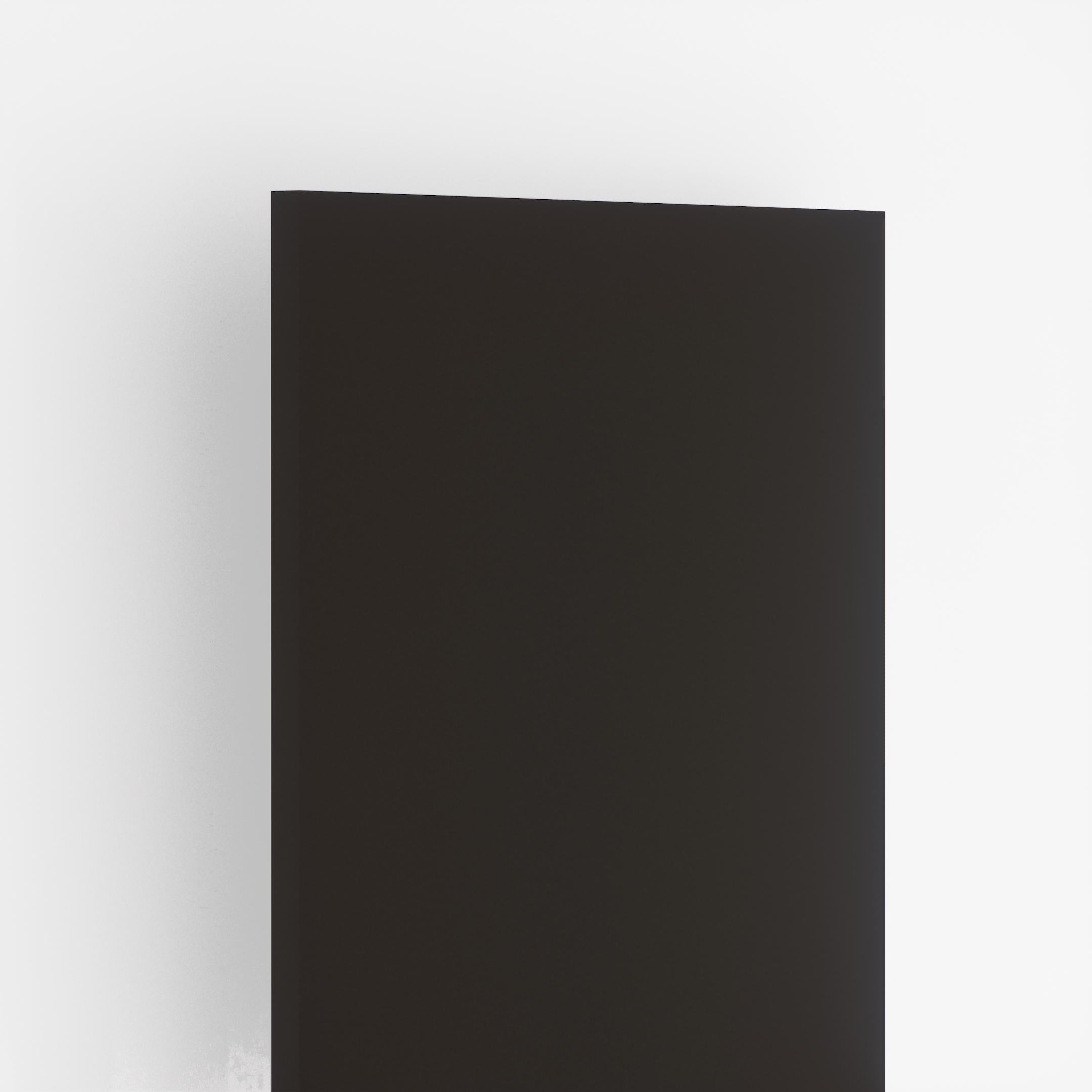 Black Plain Laminate 8x4 ft High Gloss 1 mm - 190 HG