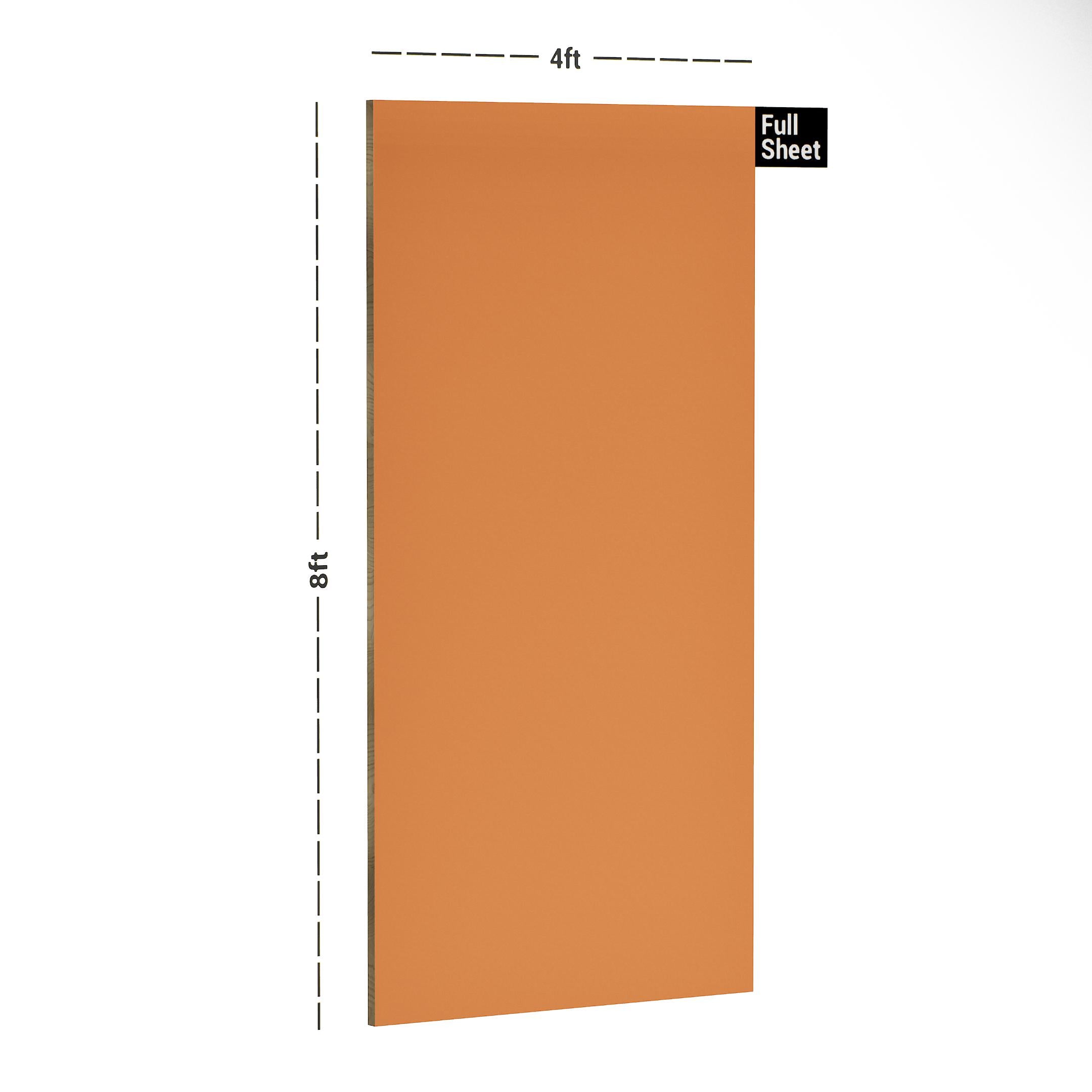 Oliviya Laminates Oliviya 800 Plain Solid Colour Orange 8x4 ft Texture plain colors laminates Orange 1990_PHG