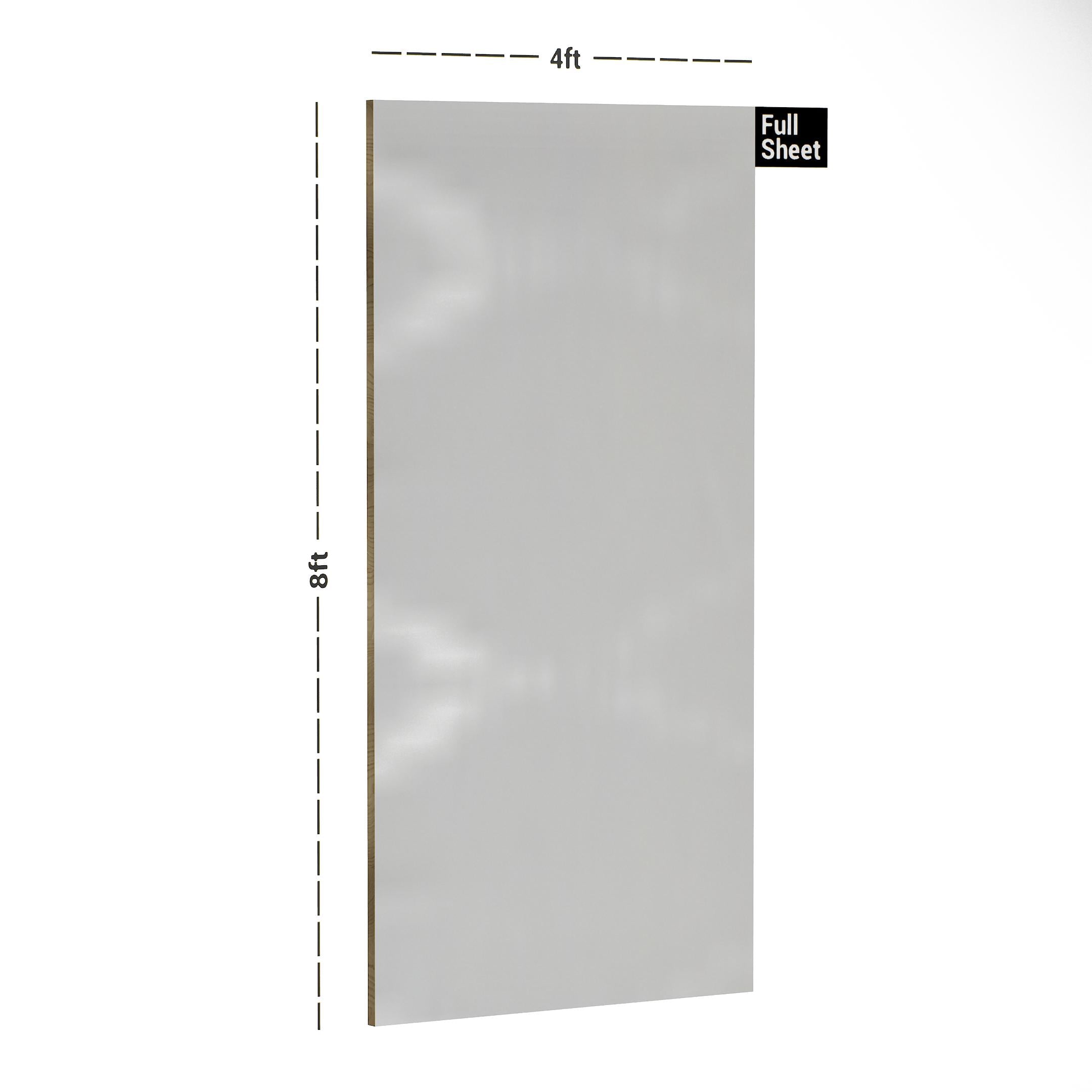 White Plain Laminate 8x4 ft 1 mm - 201 Super