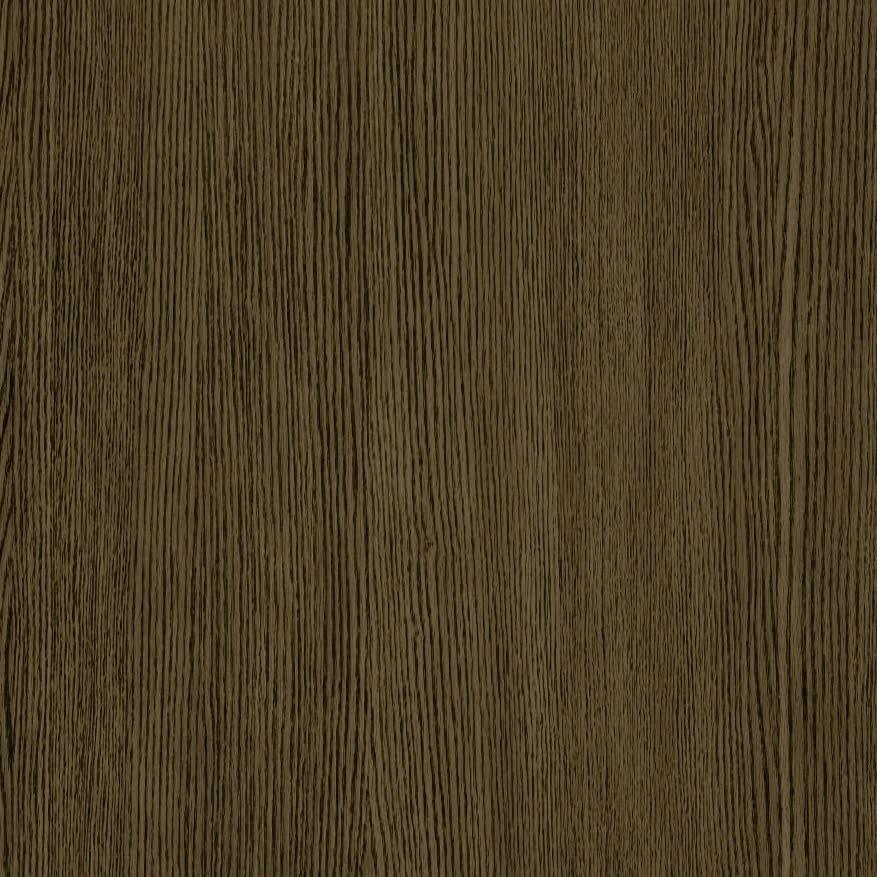 Brown wood grain laminate with suede finish and vertical texture pattern, displaying a natural wood appearance with subtle