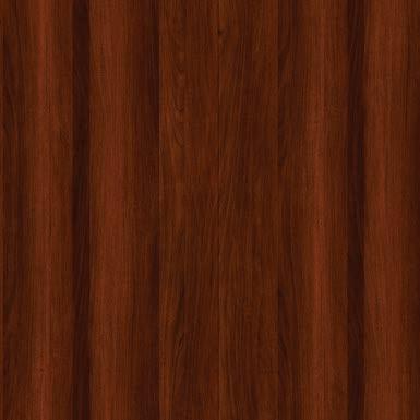 Brown wood laminate with suede finish and wood grain texture, vertical pattern, subtle sheen, decorative laminate design for