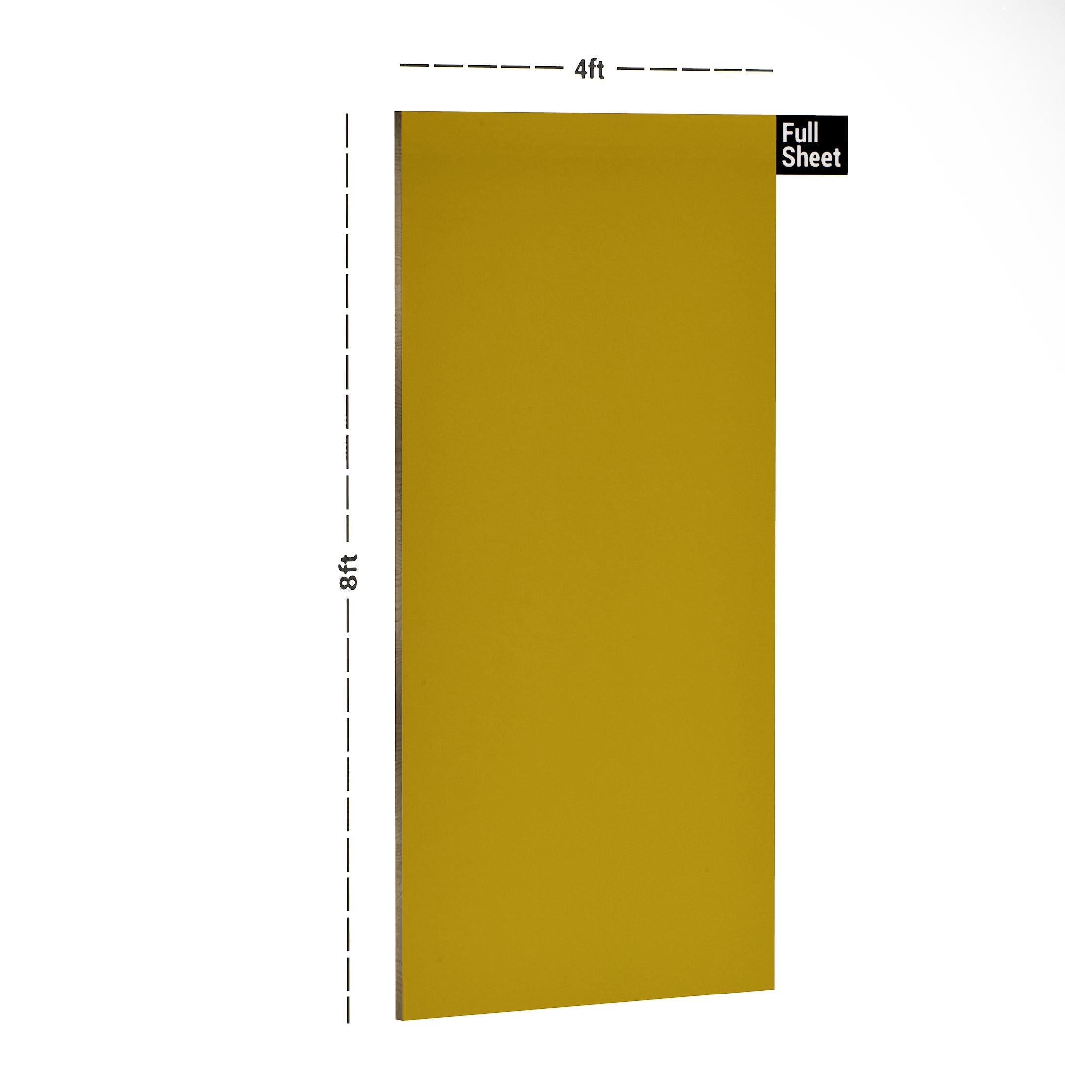 Best Laminates Decorative Laminates 8x4 ft Texture plain colors laminates Gold 206_LU
