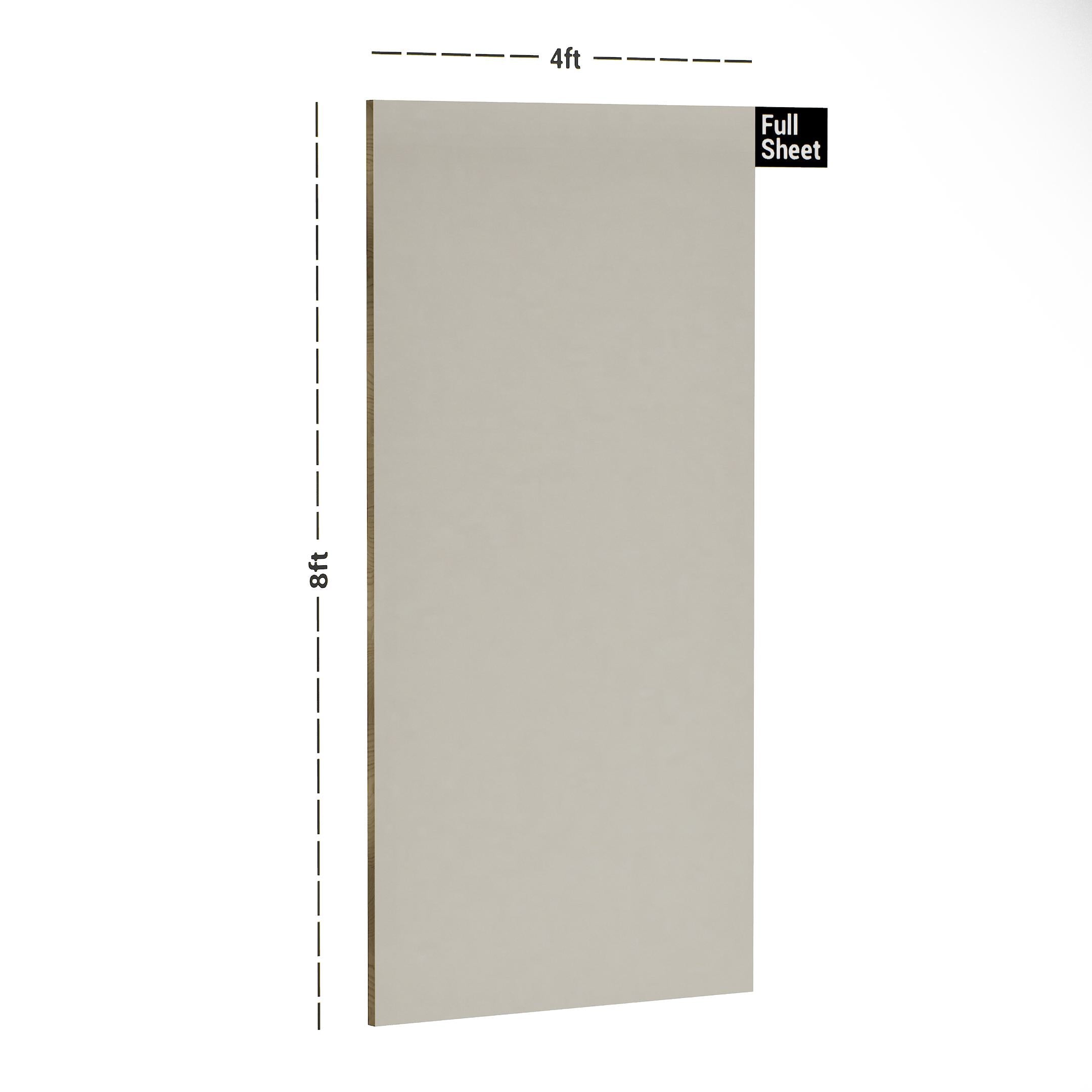 Peach Cream Plain Laminate 8x4 ft High Gloss 1.3 mm - 2080 TM