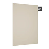 Yellow matte laminate sheet with plain color finish and visible edge thickness, decorative laminate material.