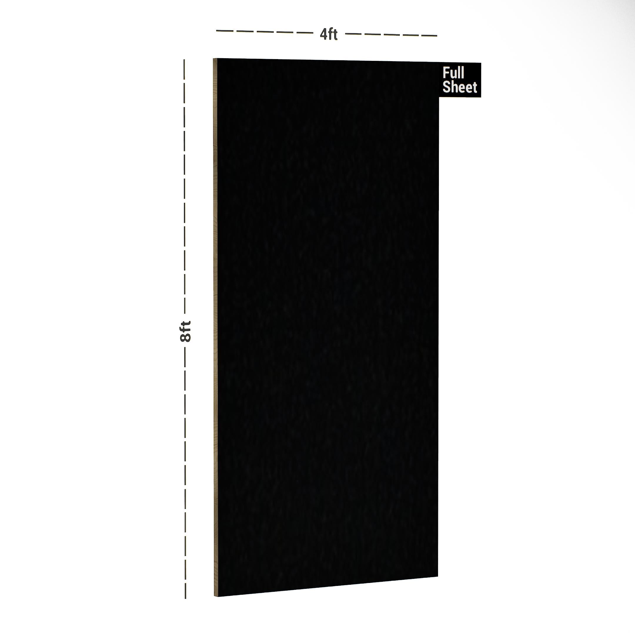 Georgia Charcoal Plain Laminate 8x4 ft High Gloss 1 mm - 213 SG