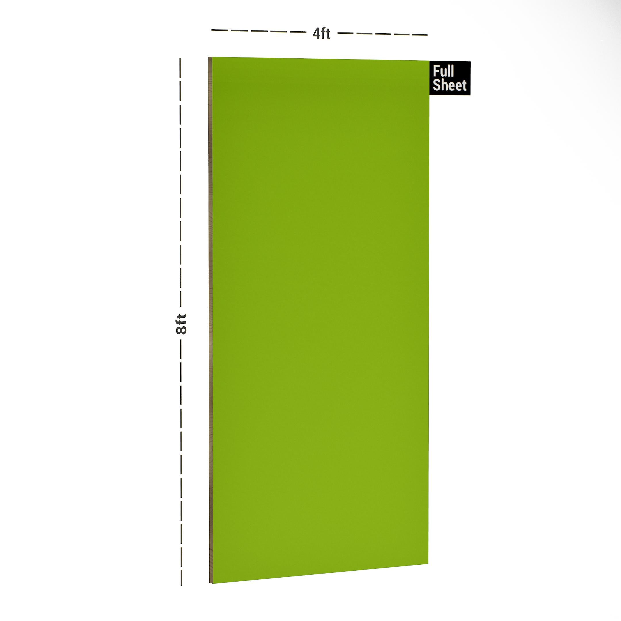 Lime Punch Plain Laminate 8x4 ft Suede 0.8 mm - 21453 SF