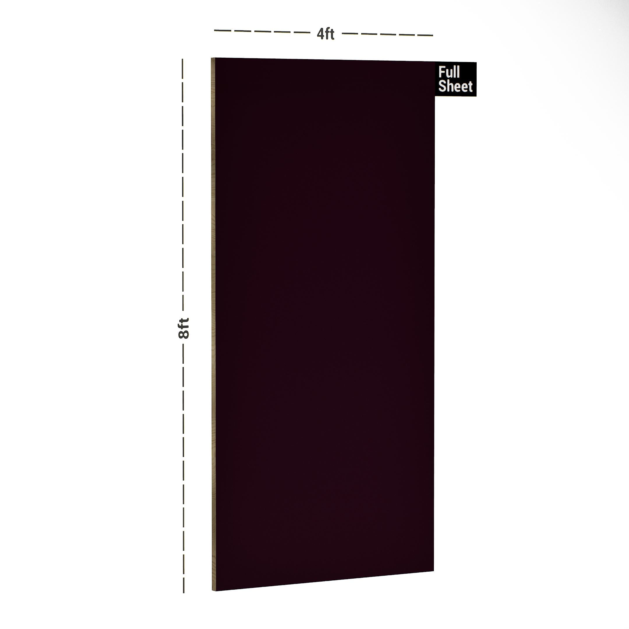 Grape Wine Plain Laminate 8x4 ft Suede 0.8 mm - 21472 SF