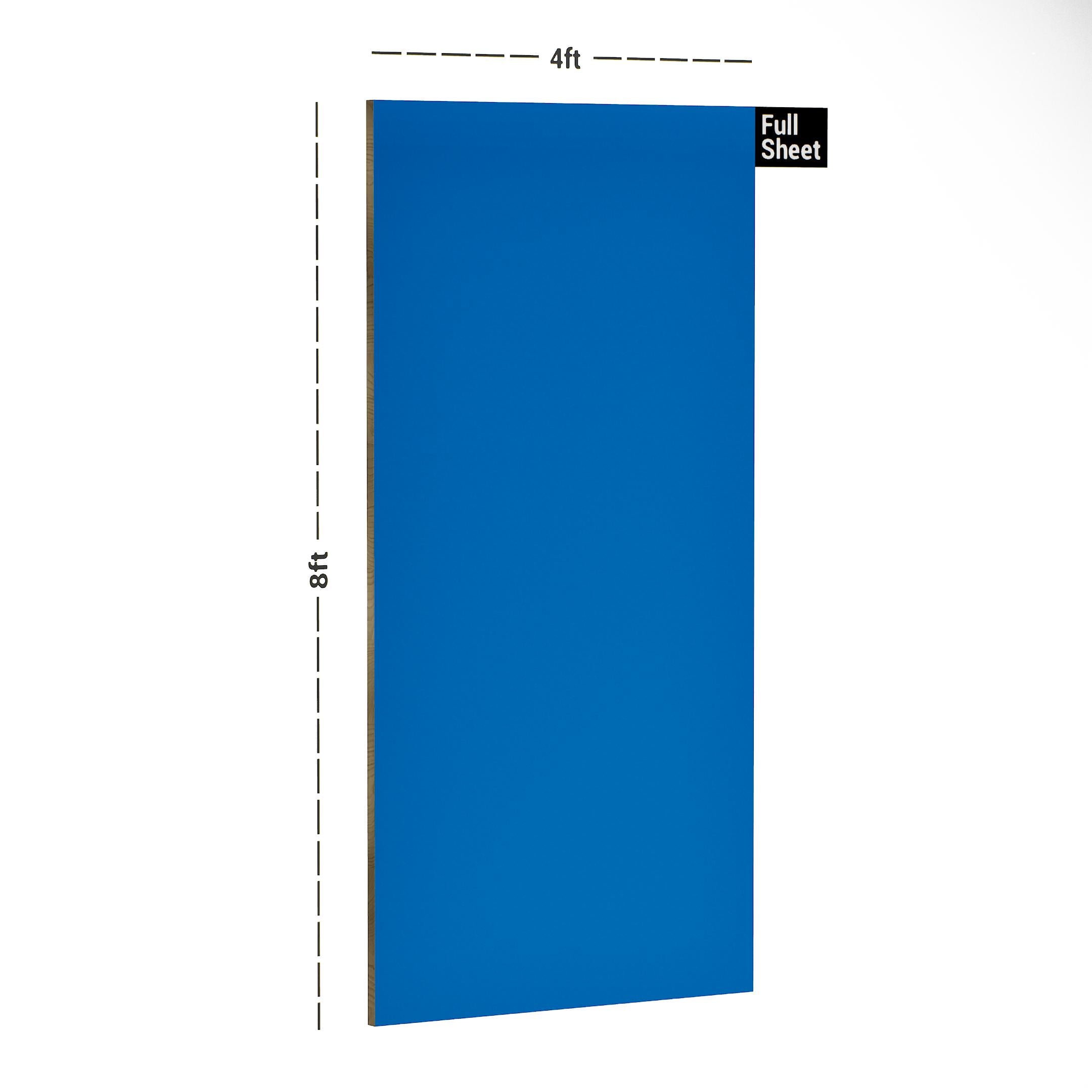 French Blue Plain Laminate 8x4 ft Suede 0.8 mm - 21482 SF