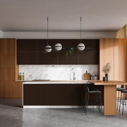 Georgia Hazelnut Plain Laminate 8x4 ft High Gloss 1 mm - 214 SG