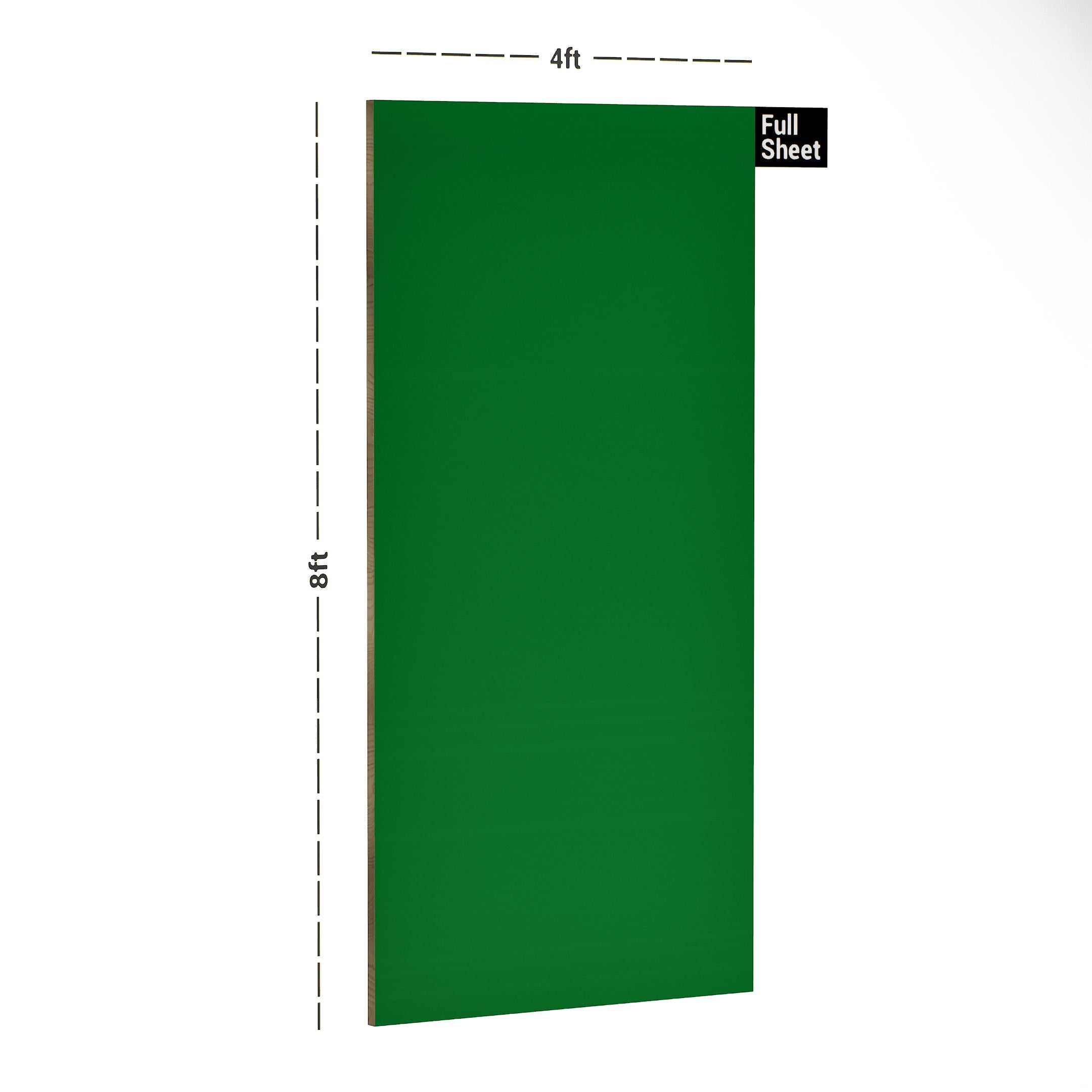 Parrot Green Plain Laminate 8x4 ft Suede 1 mm - 2173 SF