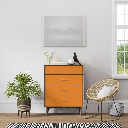 Elite Series Solids Orange Plain Laminate 8x4 ft Texture 1 mm - 2176 MG