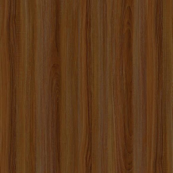 Brown wood grain laminate with suede finish and vertical wood pattern texture