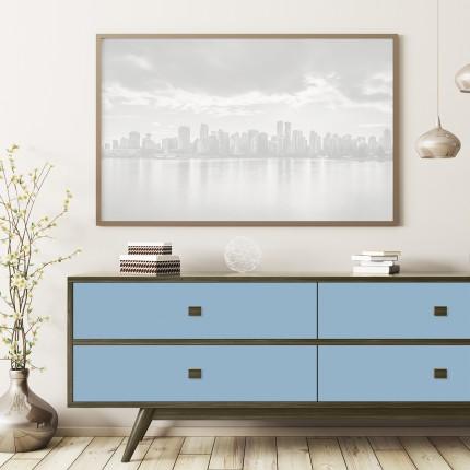 Pastel Blue Plain Laminate 8x4 ft Texture 1 mm - 2198 MG