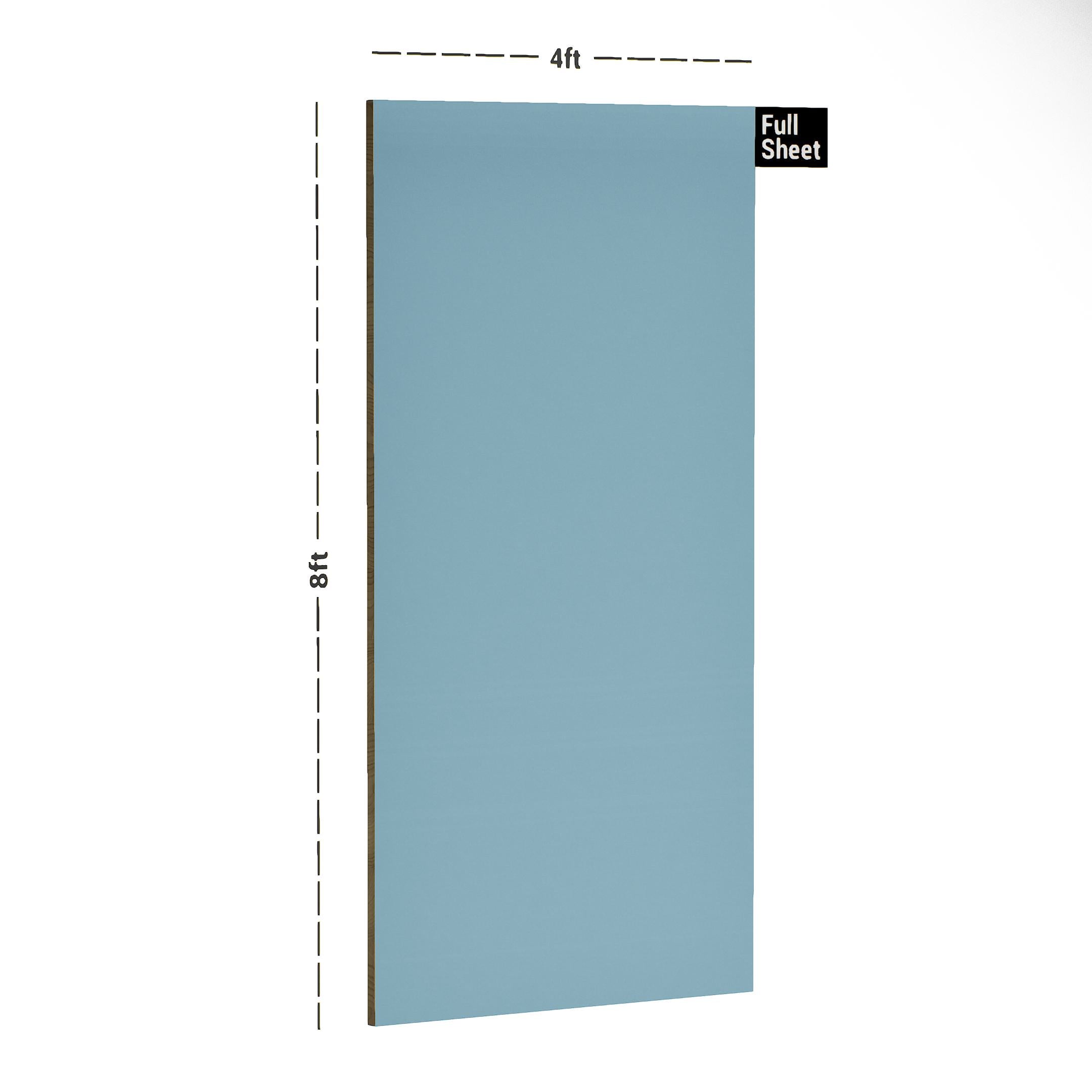 Pastel Blue Plain Laminate 8x4 ft Texture 1 mm - 2198 MG