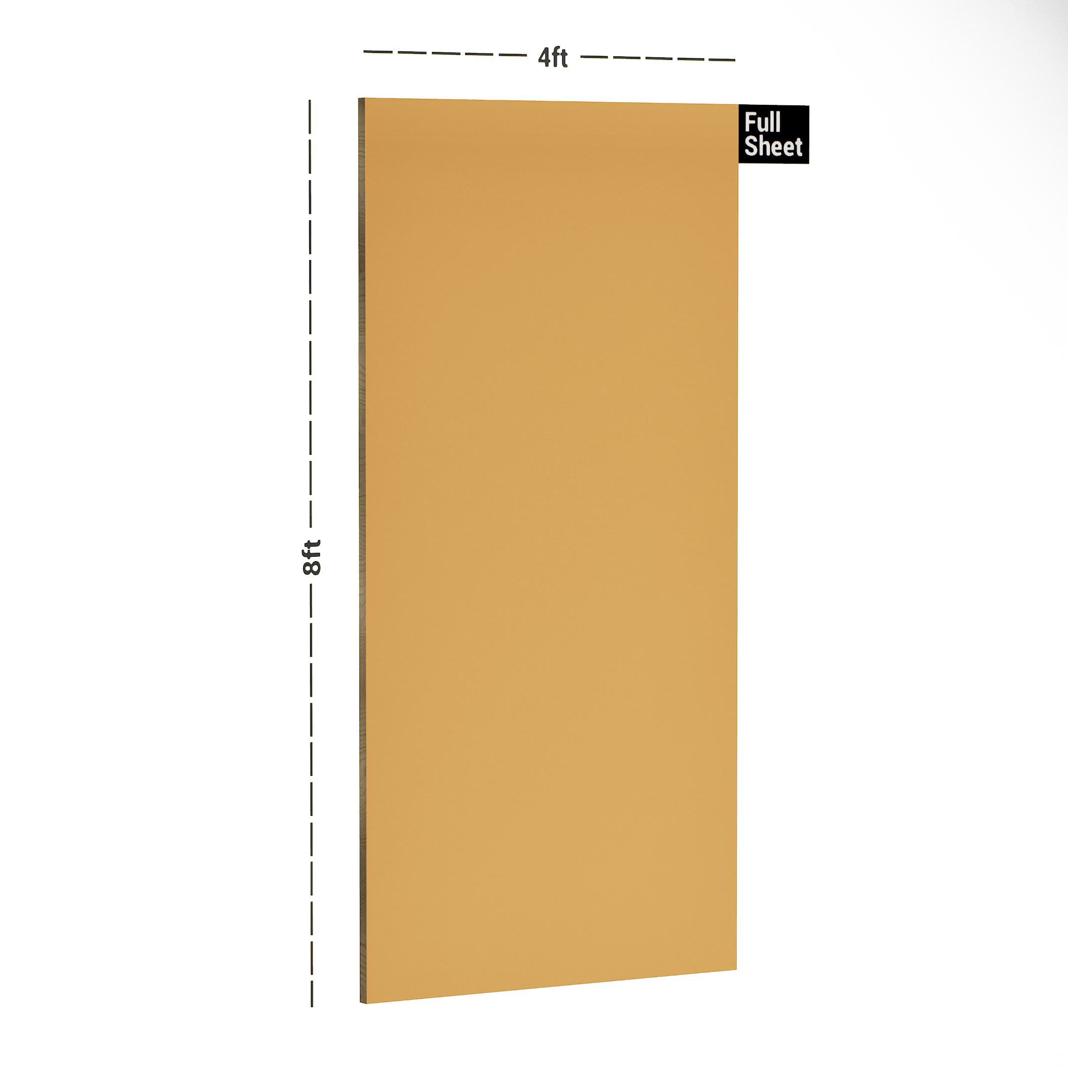 Orange Plain Laminate 8x4 ft Suede 1 mm - 220 SF