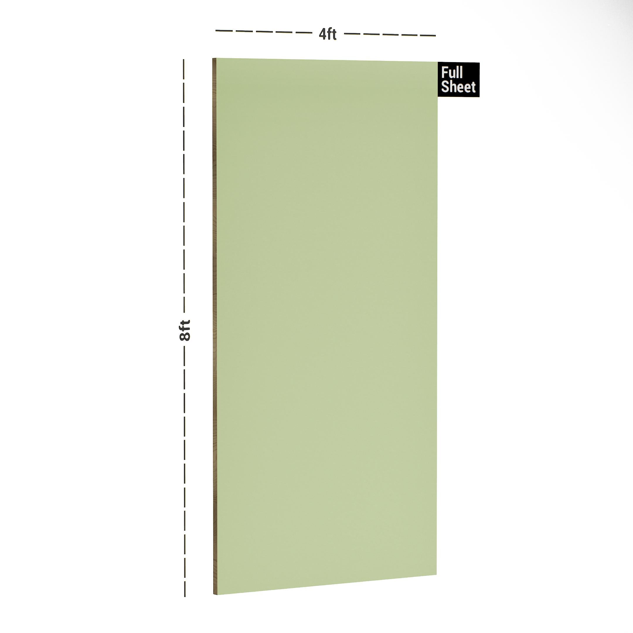 P Green Plain Laminate 8x4 ft High Gloss 1 mm - 233 A12