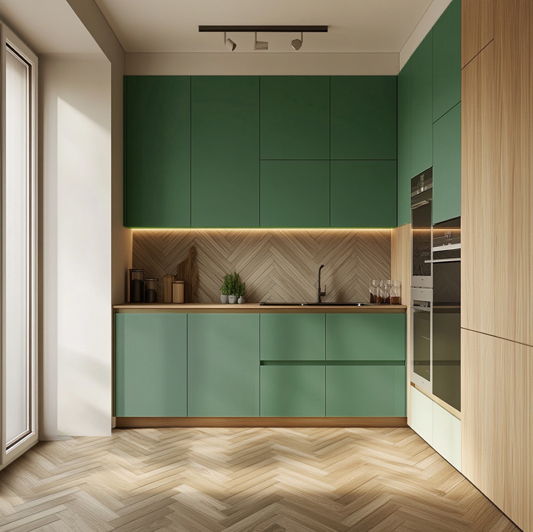 Sage Green Designer Laminate 8x4 ft Texture 1 mm - 236 HCO