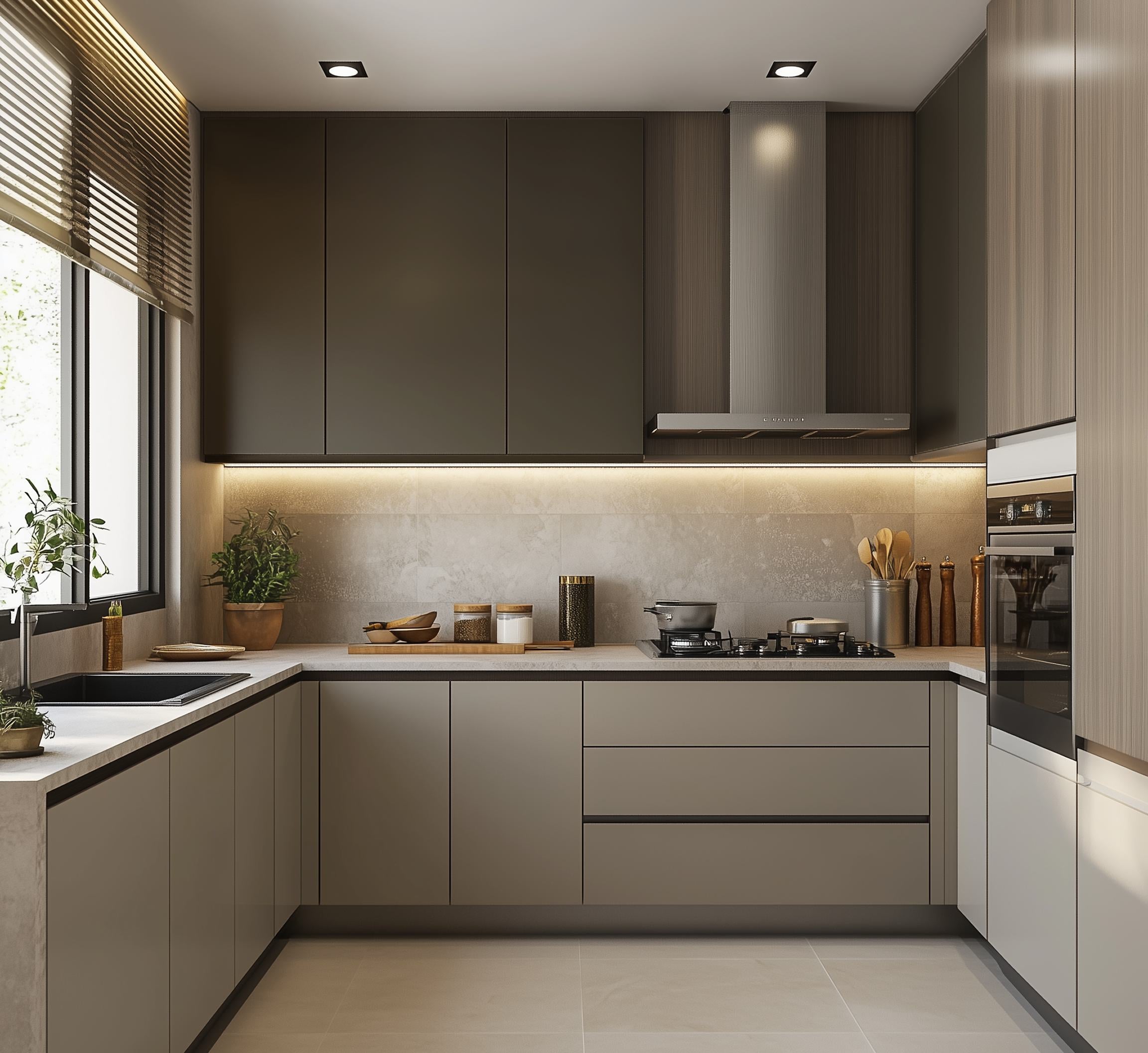 Warm Olive Sand Plain Laminate 8x4 ft Satin 1 mm - 240 SMT
