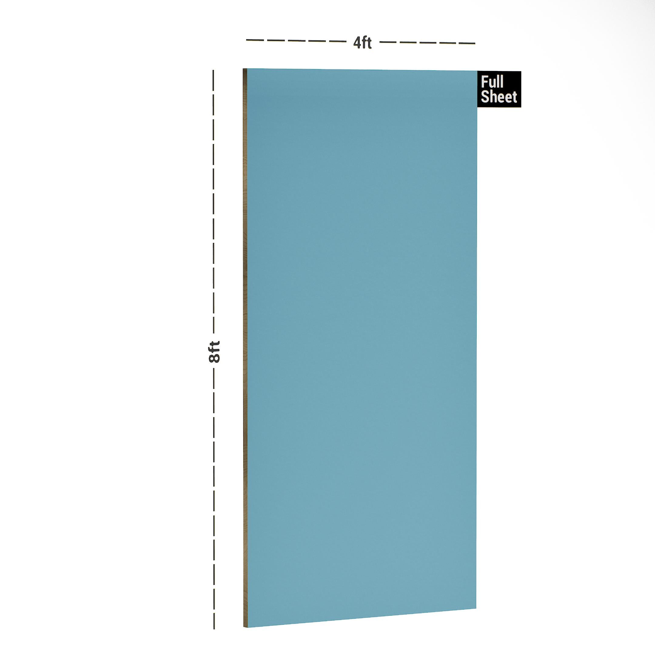 Satin Blue Plain Laminate 8x4 ft Suede 1 mm - 241 SU