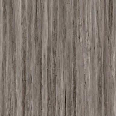 Grey wood grain laminate with suede finish and vertical wood pattern texture