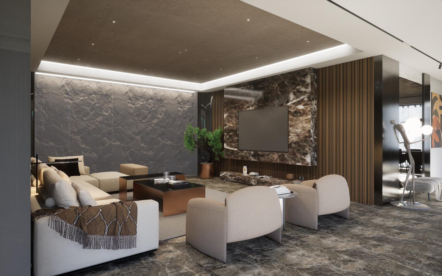 Dark Rustic Granite Marble & Stone Laminate 8x4 ft High Gloss 0.8 mm - 2439 HG