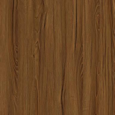 Brown wood grain laminate with suede finish and visible wood texture and pattern.