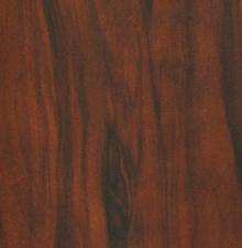 Brown wood grain laminate with suede finish and dark striations, showing wood texture and pattern.