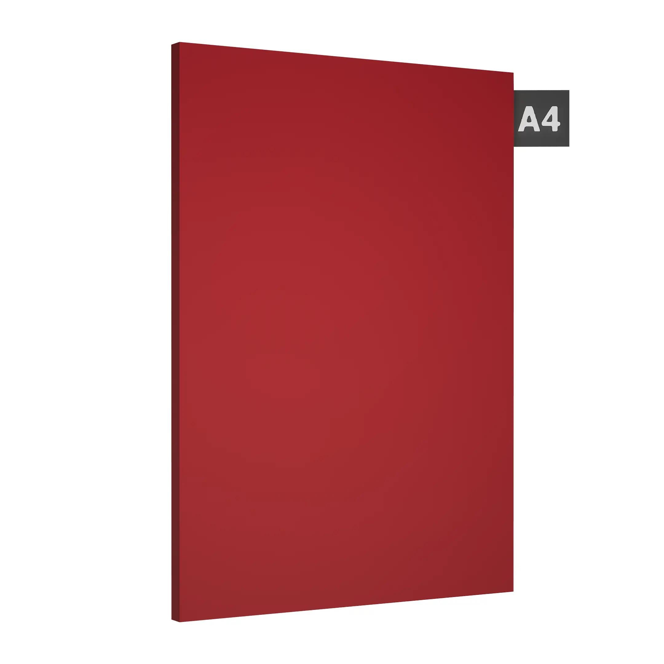 Scarlet Red Plain Laminate 8x4 ft High Gloss 1 mm - 248 HG